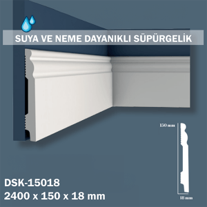 15 cm Polimer Lake Süpürgelik