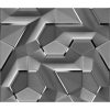 3D Geometrik Şekilli Metal Görünümlü Duvar Kağıtları