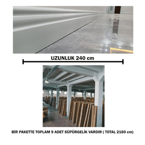 15 cm Polimer Lake Süpürgelik