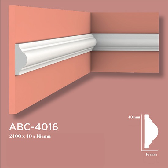 4 cm Boyanabilir Duvar Çıtası