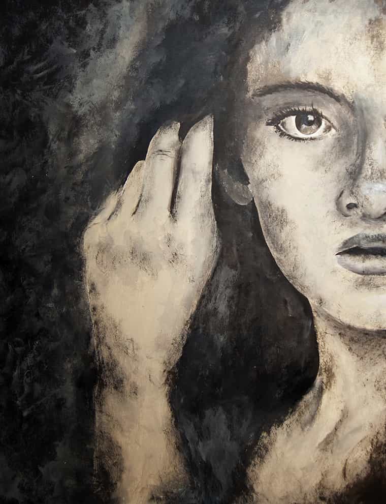 Yağlı Boya Kadın Duvar Kağıdı C1615
