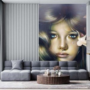 Duvar Kağıdı Ağlayan Kız C1626