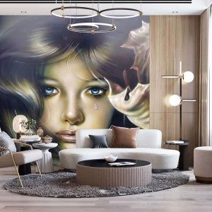 Duvar Kağıdı Ağlayan Kız C1626