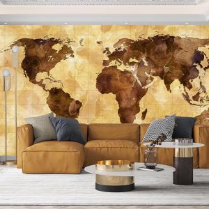 Dünya Haritası Duvar Kağıdı C1750