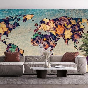 Dünya Haritası Duvar Kağıdı C1750