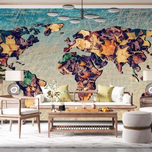 Dünya Haritası Duvar Kağıdı C1750