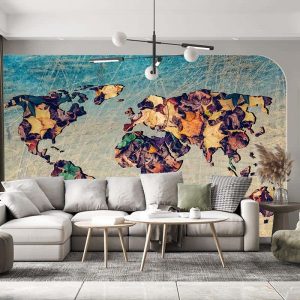 Dünya Haritası Duvar Kağıdı C1750