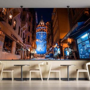 Duvar Kağıdı Galata Kulesi Gece F1232