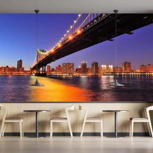 Duvar Kağıdı Köprü ve Şehir Işıkları F1252
