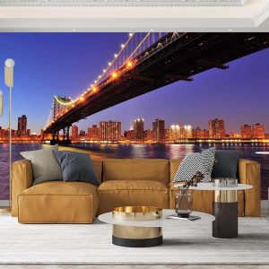 Duvar Kağıdı Köprü ve Şehir Işıkları F1252