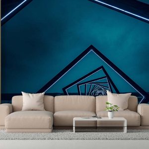 Geometrik Tünel 3 Boyutlu Duvar Kağıdı F1270