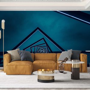 Geometrik Tünel 3 Boyutlu Duvar Kağıdı F1270