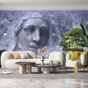 Kayalara Heykel 3 Boyutlu Duvar Kağıdı F1297