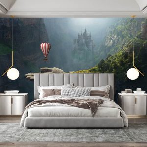 Masal Şatosu 3 Boyutlu Duvar Kağıdı F1298
