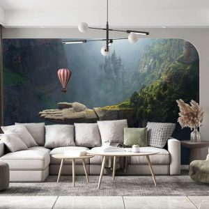 Masal Şatosu 3 Boyutlu Duvar Kağıdı F1298