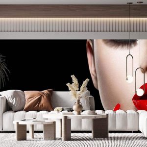 Duvar Kağıdı Kırmızı Ruj Kırmızı Tırnak F1612