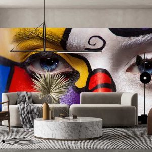 Duvar Kağıdı Boyalı Yüz F1613