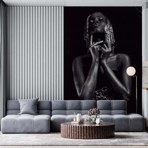 Duvar Kağıdı Siyahi Model Kadın F1622