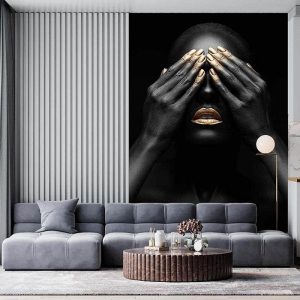 Siyahi Kadın Duvar Kağıdı F1636
