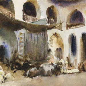 Duvar Kağıdı 1890'larda Pazar Yeri C1009