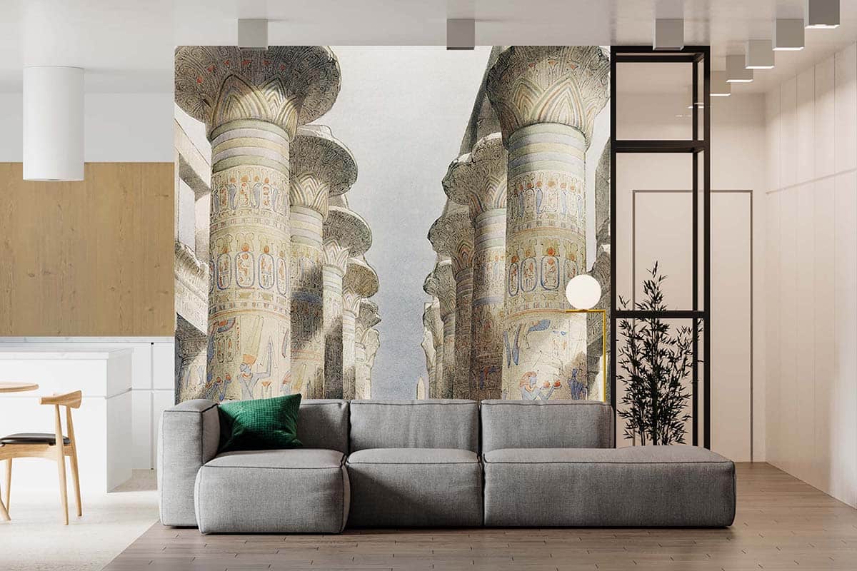 Duvar Kağıdı Thebes Karnak Tapınağı Büyük Salon C1049