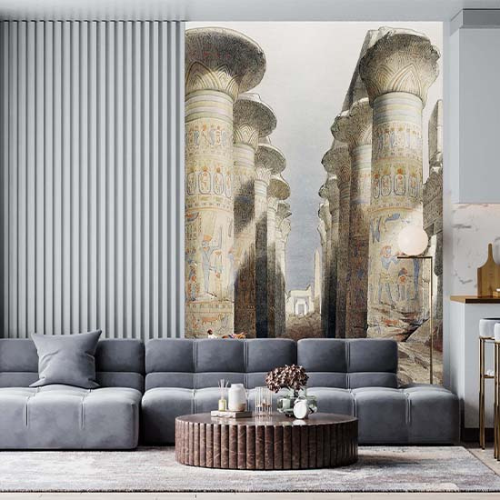 Duvar Kağıdı Thebes Karnak Tapınağı Büyük Salon C1049
