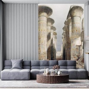 Duvar Kağıdı Thebes Karnak Tapınağı Büyük Salon C1049