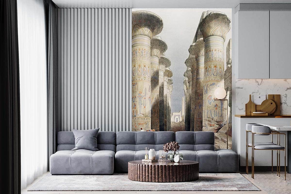 Duvar Kağıdı Thebes Karnak Tapınağı Büyük Salon C1049