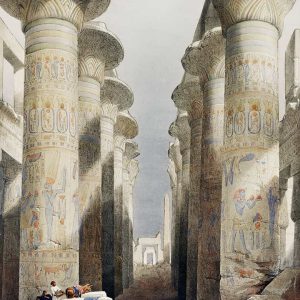 Duvar Kağıdı Thebes Karnak Tapınağı Büyük Salon C1049