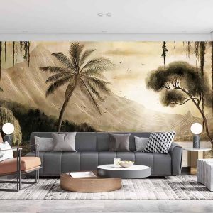 Duvar Kağıdı Gün Batımı Doğa Tasviri