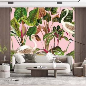 Duvar Kağıdı Kuşlar ve Yaprak C1056