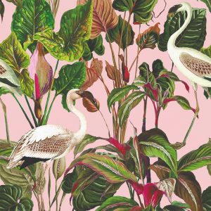 Duvar Kağıdı Kuşlar ve Yaprak C1056