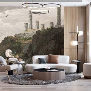 Duvar Kağıdı Kayalıktaki Sütunlar C1078