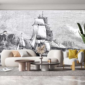 Duvar Kağıdı Saint Nicholas Bay Girişinin Eski Görünümü Şili C1085