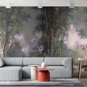 Duvar Kağıdı Orman Resmi Çalışması C1092