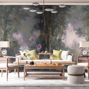 Duvar Kağıdı Orman Resmi Çalışması C1092