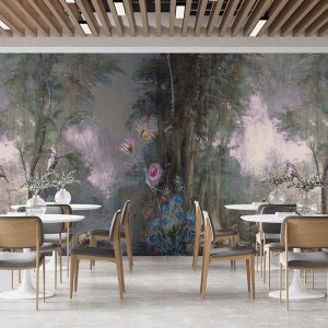 Duvar Kağıdı Orman Resmi Çalışması C1092