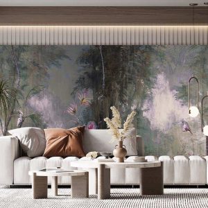 Duvar Kağıdı Orman Resmi Çalışması C1092