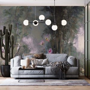 Duvar Kağıdı Orman Resmi Çalışması C1092