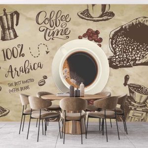 Duvar Kağıdı Arabica Coffee Time C1685