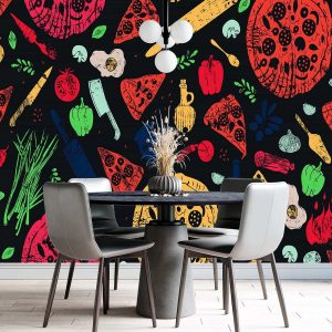 Duvar Kağıdı Pizza C1693