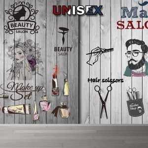 Duvar Kağıdı Erkek Kuaför C1722