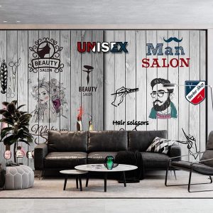 Duvar Kağıdı Erkek Kuaför C1722