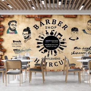 Duvar Kağıdı Barber Hair Cut C1723