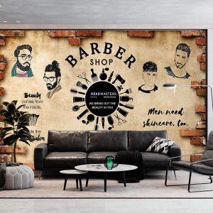 Duvar Kağıdı Barber Hair Cut C1723