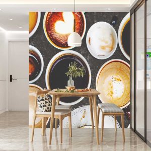 Duvar Kağıdı Kahve Fincanları F1682