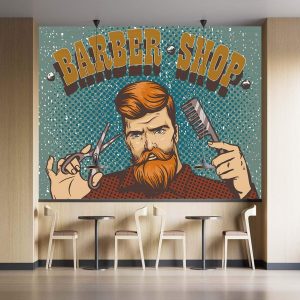 Duvar Kağıdı Erkek Kuaför V1708