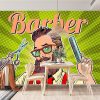 Duvar Kağıdı Barber Erkek Kuaförü V1712
