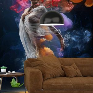 Renkli Duman ve Kadın Duvar Kağıdı VH1735