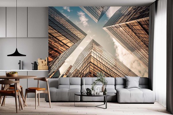 Plaza 3D Duvar Kağıdı F1287